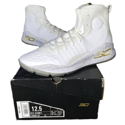 2017 Under Armour Steph Curry IV Finals White Ice Gold