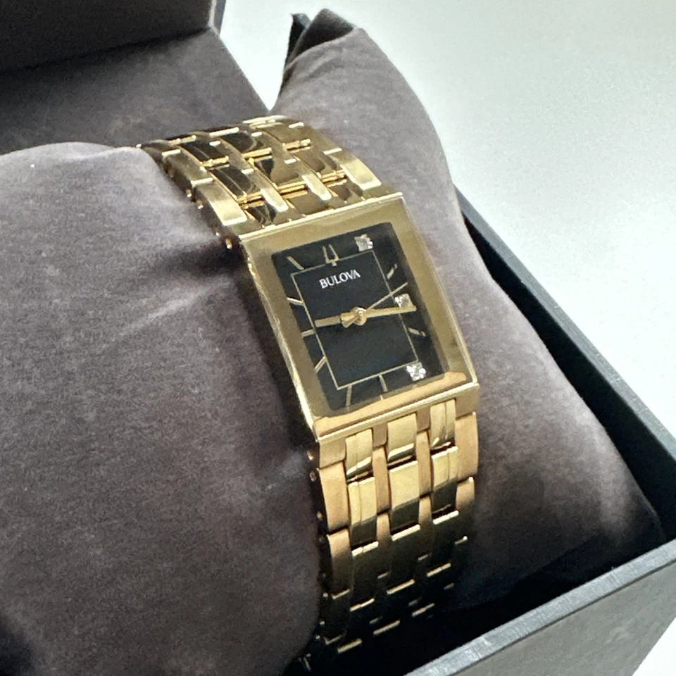 Женские часы Bulova Marc Anthony Quadra черный циферблат - 97P167 - Изображение 2 из 4