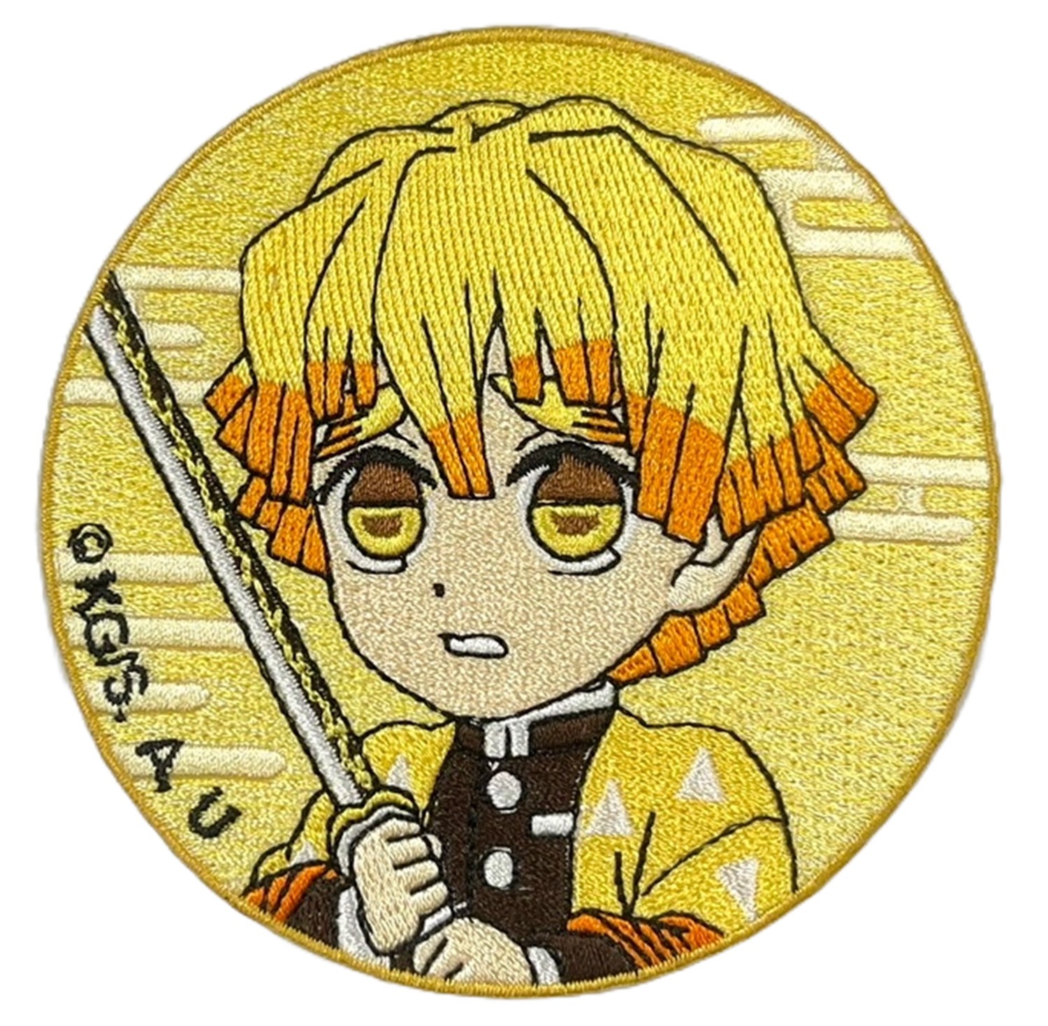 Patch - Demon Slayer Tv2 - Zenitsu Sd Iron-On Embroidered Licensed NEW