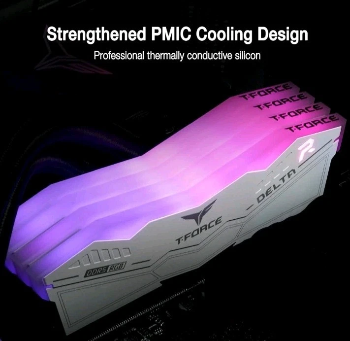 TEAMGROUP T-Force Delta RGB DDR5 Ram 64GB (2x32GB) 6000MHz CL38 Intel XMP 3.0... - Image 3 of 4