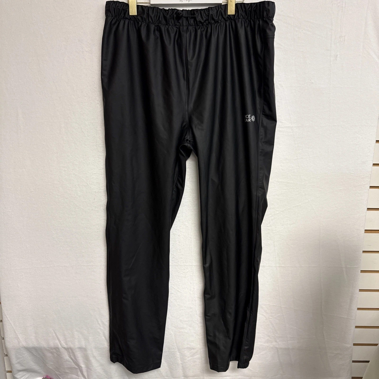 Icewear Iceland GÍGUR Waterproof Rain Pants Unisex Outerwear Black XXL Pull-On