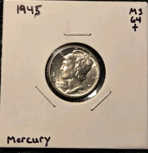 1945 P- BU ++ Silver Mercury Dime Beautiful Condition