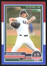 8503J 2023 Stars & Stripes USA Baseball #4 Mason Brassfield Red, White, & Blue