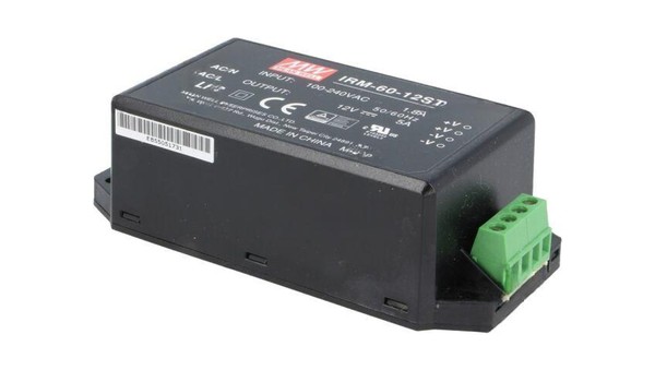 5904006720885 Zasilacz Impulsowy Do Wbudowania ModułOwy 60W 12VDC 5A IRM-60-12ST-image