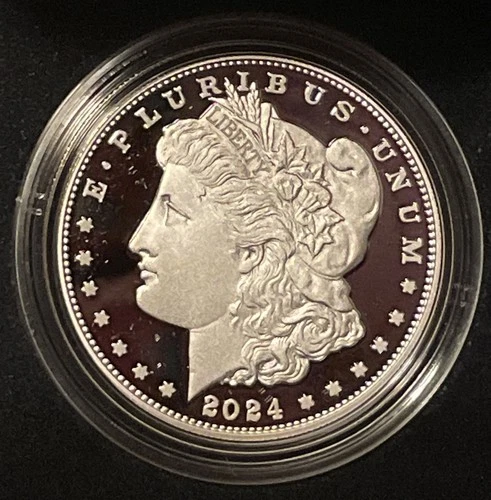 Morgan Silver Dollar 2024 S - Uncirculated .999 Silver $1 OGP & COA