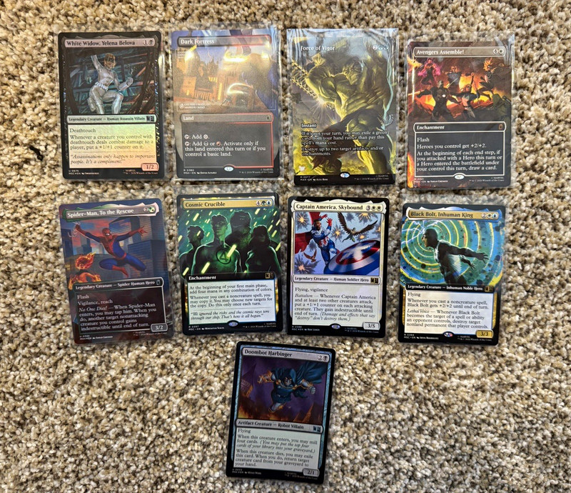 Wizards of the Coast MTG Marvel Foil 9-Card Lot