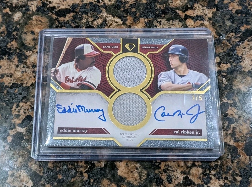 2024 Topps Diamond Icons Cal Ripken Jr Eddie Murray Dual Auto Relic /5