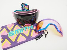 New Smith I/O Mag XL Snow Sports Goggles Flamingo Archive ChromaPop Sun Black