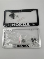 Lot 2 HONDA Logo License Plate Frames Hardwar...