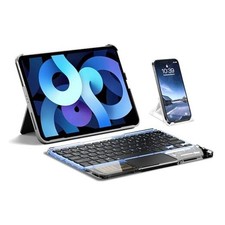 Ultra-Slim Bluetooth Keyboard with Touchpad, Wireless RGB Backlit, Portable