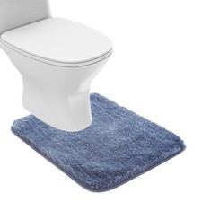 Bathroom Contour Rug Non Slip Bath Mat Water Absorbent Soft Microfiber Shaggy...