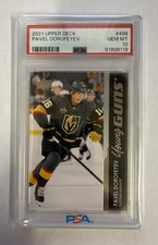2021-22 Upper Deck Series 2 - Young Guns Pavel Dorofeyev #496 (RC) PSA 10 💎🔥💎
