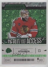 2023 Upper Deck Credentials Debut Ticket Access Green 17/25 Jaxson Stauber 1e7g