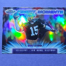 Topps Finest Moments Bart Starr Refractor FM1 Ice Bowl Victory Green Bay Packers