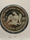 1988 Liberty Silver Bell A-Mark 1 Troy oz .999 Fine Silver Round
