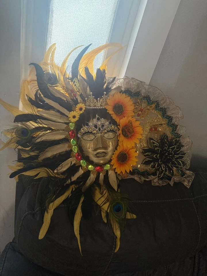 Mascara Y Abanico Pra Oshun Ibu kole - Image 3 of 3