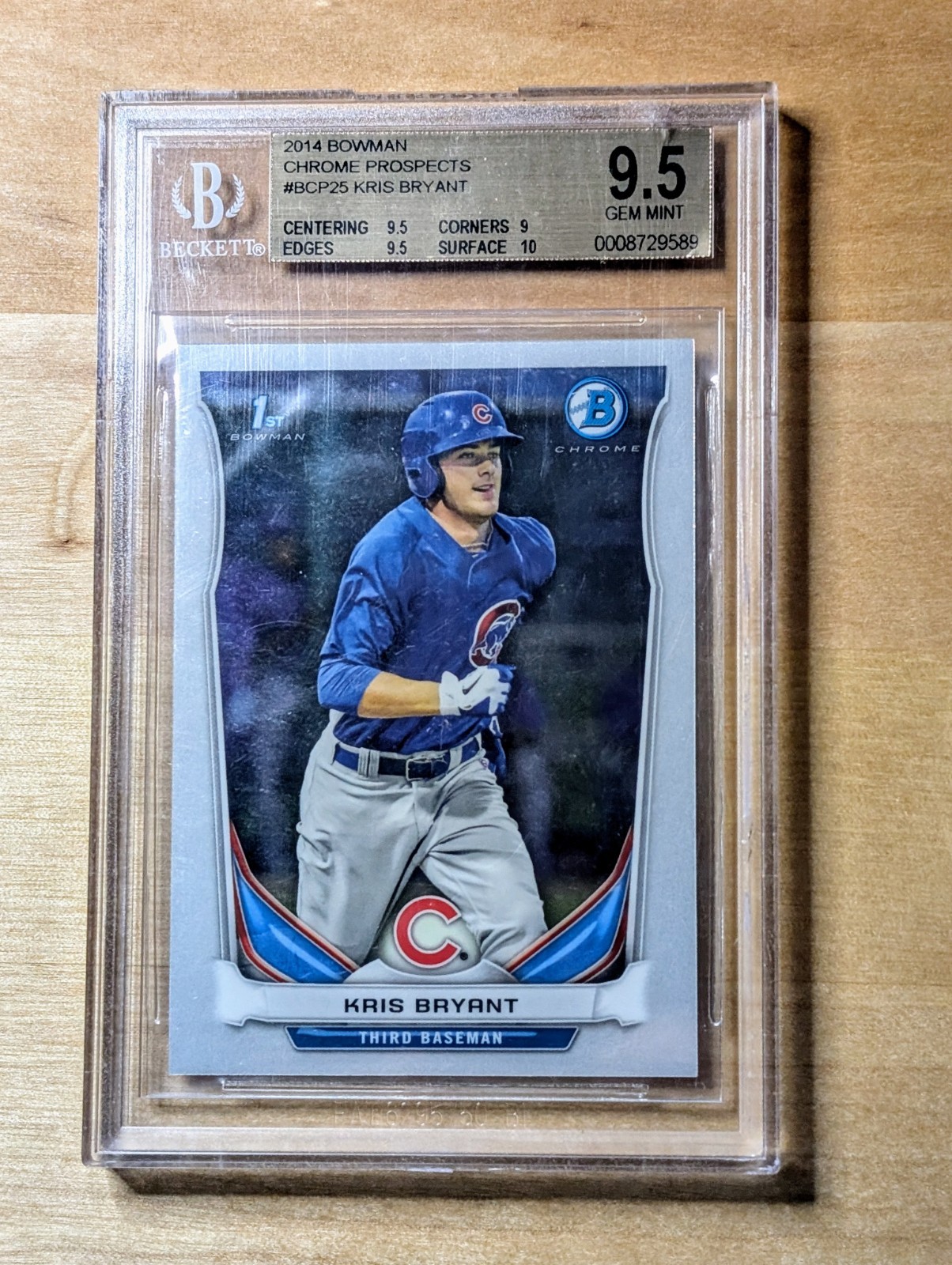 2014 Bowman Prospects Chrome Kris Bryant #BCP25 BGS 9.5
