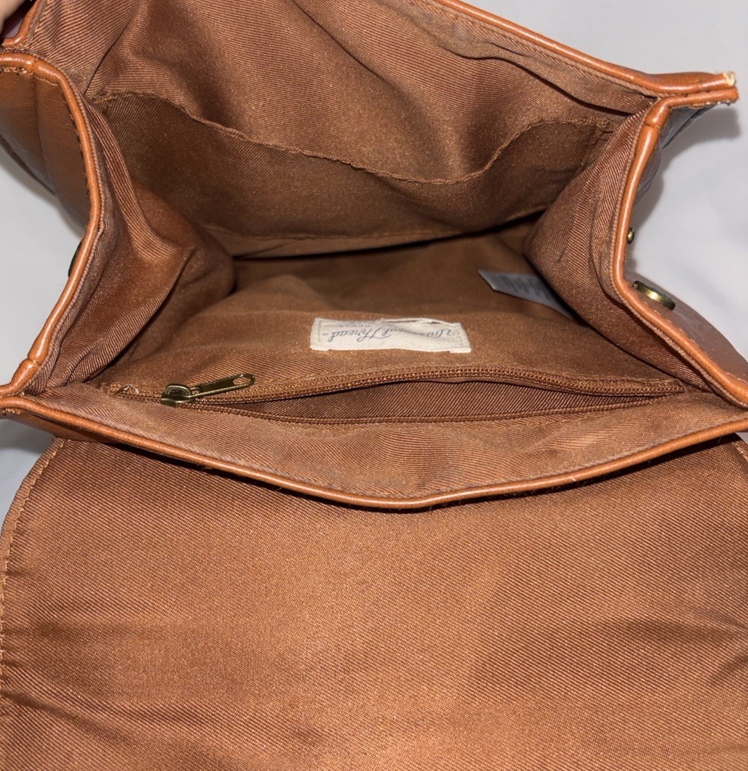 Universal Thread Brown Backpack Tassel Ring Accen… - image 6