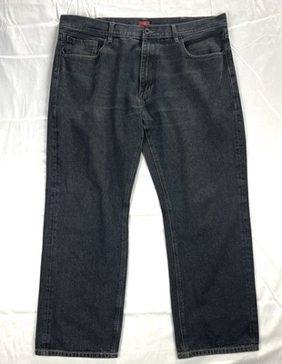 GUC Sean John Relaxed Hamilton Mens 40x32 Black Denim Jeans Straight Leg
