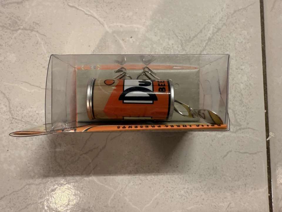 The Simpson's Duff 啤酒罐 钓鱼诱饵 Relic Lures 2002 复古 - 全新 — 第 2/4 张图片