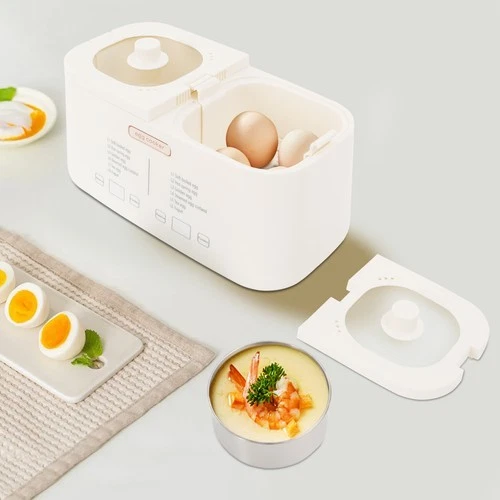 2 Pots Electric Egg Cooker Corded Egg Cook Tabletop Boiler Digital Display 550W
Opens in a new windo
