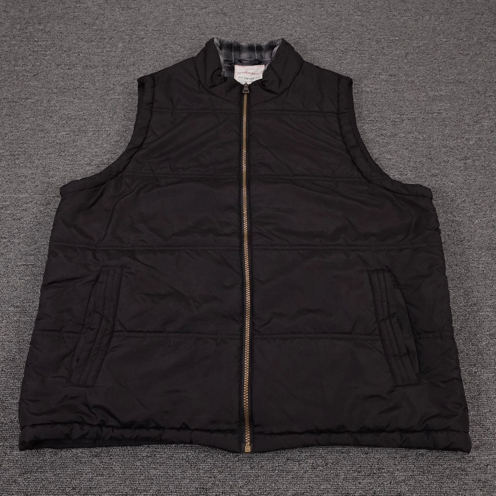 Weatherproof Vintage Vest Mens XL Black Quilted Full Zip Flannel Lined Outdoor
Opens in a new window