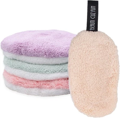 JJHXM 4 Stück abschminkpads,Waschbar Abschmink Wattepads,Wiederverwendbare