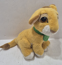 Vintage Disney The Lion King Simba Plush Stuffed Toy Animal 1993 Leaf Collar
