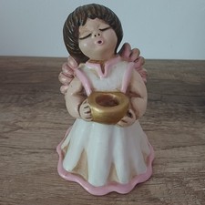 ANGELO THUN 16 cm COLORE ROSA BIANCO ORO VINTAGE VECCHIA PRODUZIONE ETICHE