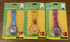 Sesame Street LCD Watch Big Bird & Elmo & Cookie Monster Lot Of 3 Sealed Vintage