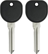 Replacement for Uncut Transponder Ignition Car Key Circle Plus B111 2 Pack