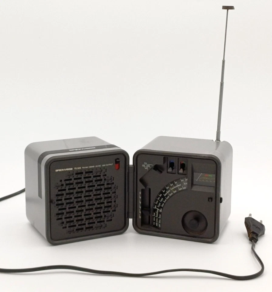 BRIONVEGA TS505A CUBO RADIO VINTAGE - SILVER - FUNZIONANTE - Immagine 2 di 4