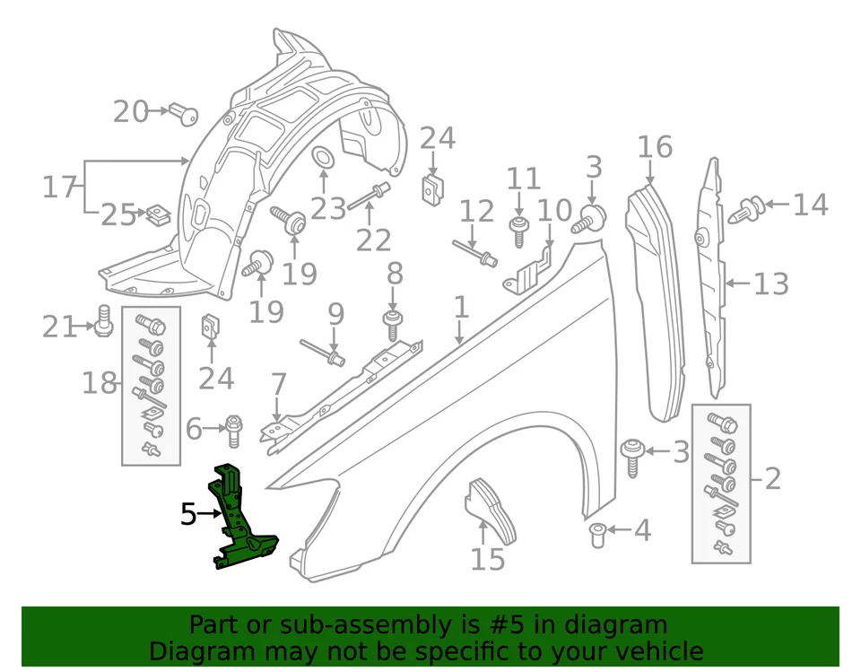 Soporte delantero original Audi 8V0-821-135-A Foto 2 de 3