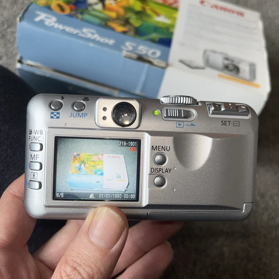 Canon Digital Camera PowerShot S50 5.0MP Silver Tested - Image 4 of 4