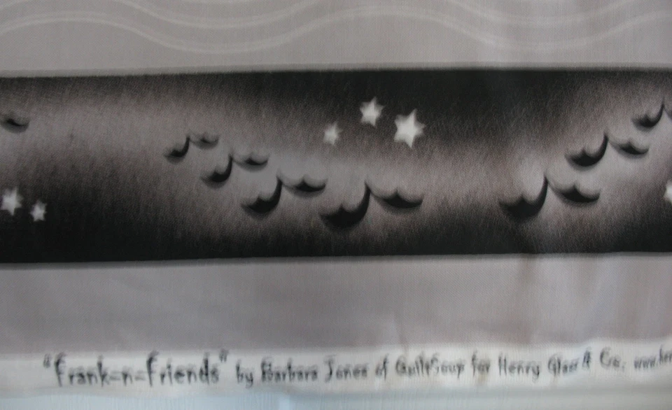 PANEL DE TELA de Halloween Frank - n - Friends 23x45" parche de imagen HENRY GLASS Foto 2 de 4