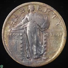 1919-P Standing Liberty Quarter - Good Details - Dark Toning