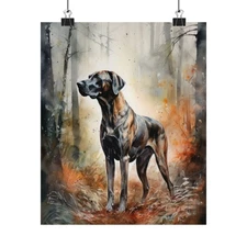 Plott Hound Dog Art Print, Dog Wall Art, Animal Art Print, Animal Art Poster