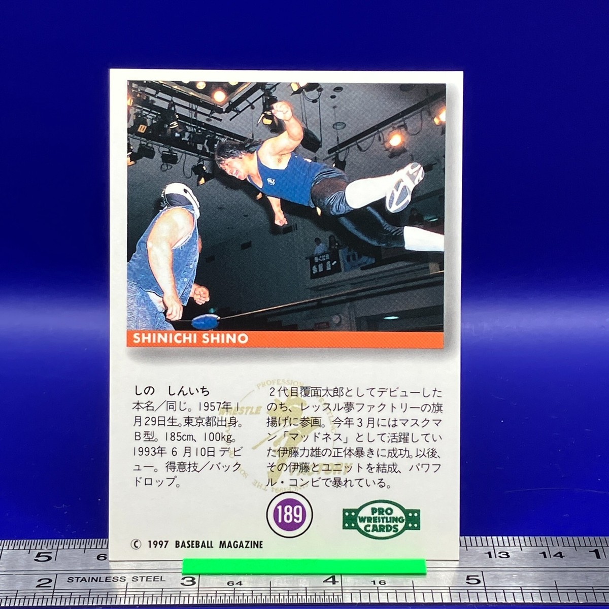 「Shinichi Sano」 Shinichi Shino BBM Pro Wrestling Card TCG Vintage Japanese #188 | eBay
