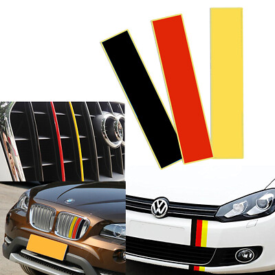 Vinyl Germany Flag Colored Stripe Exterior Body Decoration Sticker Universal Fit