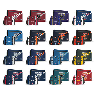 OFFIZIELLE NFL TEAM 1 VINYL HAUT AUFKLEBER ABZIEHBILD FÜR NINTENDO SWITCH BUNDLE