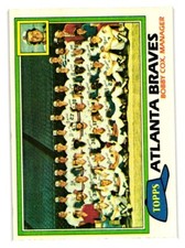 1981 Topps - #675  Braves Team Checklist Bobby Cox