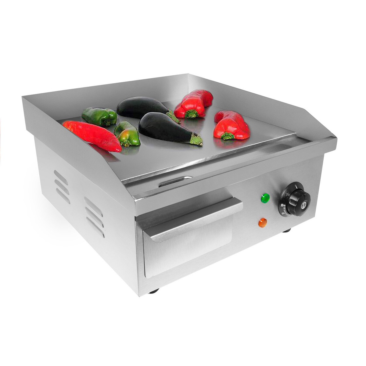 Flat Top Griddle Teppanyaki Grill with Single Thermostat