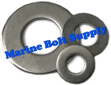 Type 18-8 Stainless Steel SAE Flat Washers (Sizes: 1/4" to 5/8")