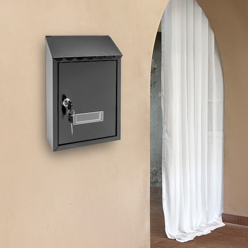 Cassetta postale da parete moderna impermeabile extra large drop box esterno con 2 chiavi - Foto 20 di 21