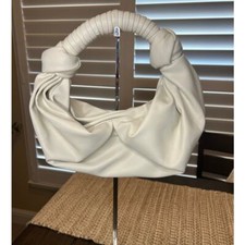 Simon Miller White Leather Lopsy Shoulder Bag Purse 