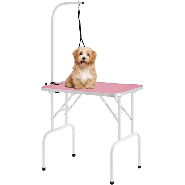 Tavolo da Toelettatura Cani Tosatura per Cani Pieghevole Portata 100 kg