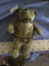 6 Inch Sports Platinum Bear For Troy Aikman Dallas Cowboys New With Tags
