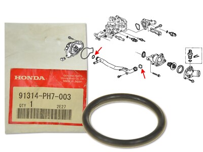 Wasserpumpe Rohr Dichtring 91314-PH7-003 für Honda Accord Civic Cr-v 1.8i 2.0i