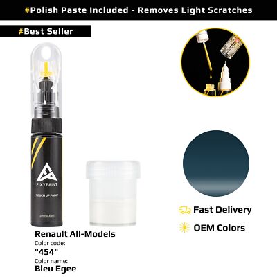Touch up Paint for Renault All Models Code: 454 Bleu Egee