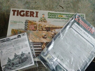 1/35 Tamiya #89562 Tiger I Pz VI  & Ace Commanderl+Crew+ Cavalier Zimmerit 